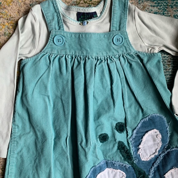 Mini Boden Adorable Blue Corduroy Jumper size 5-6! - Picture 3 of 6